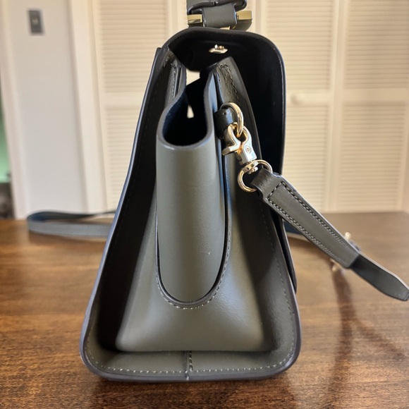 Zac Posen Eartha Top Handle Leather Crossbody Moss Green - Picture 7 of 15